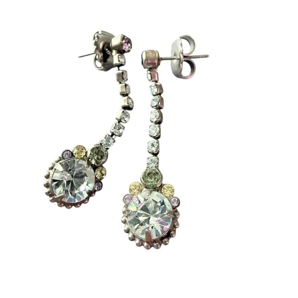 Sorrelli Crystal Silver Tone Dangle Earrings